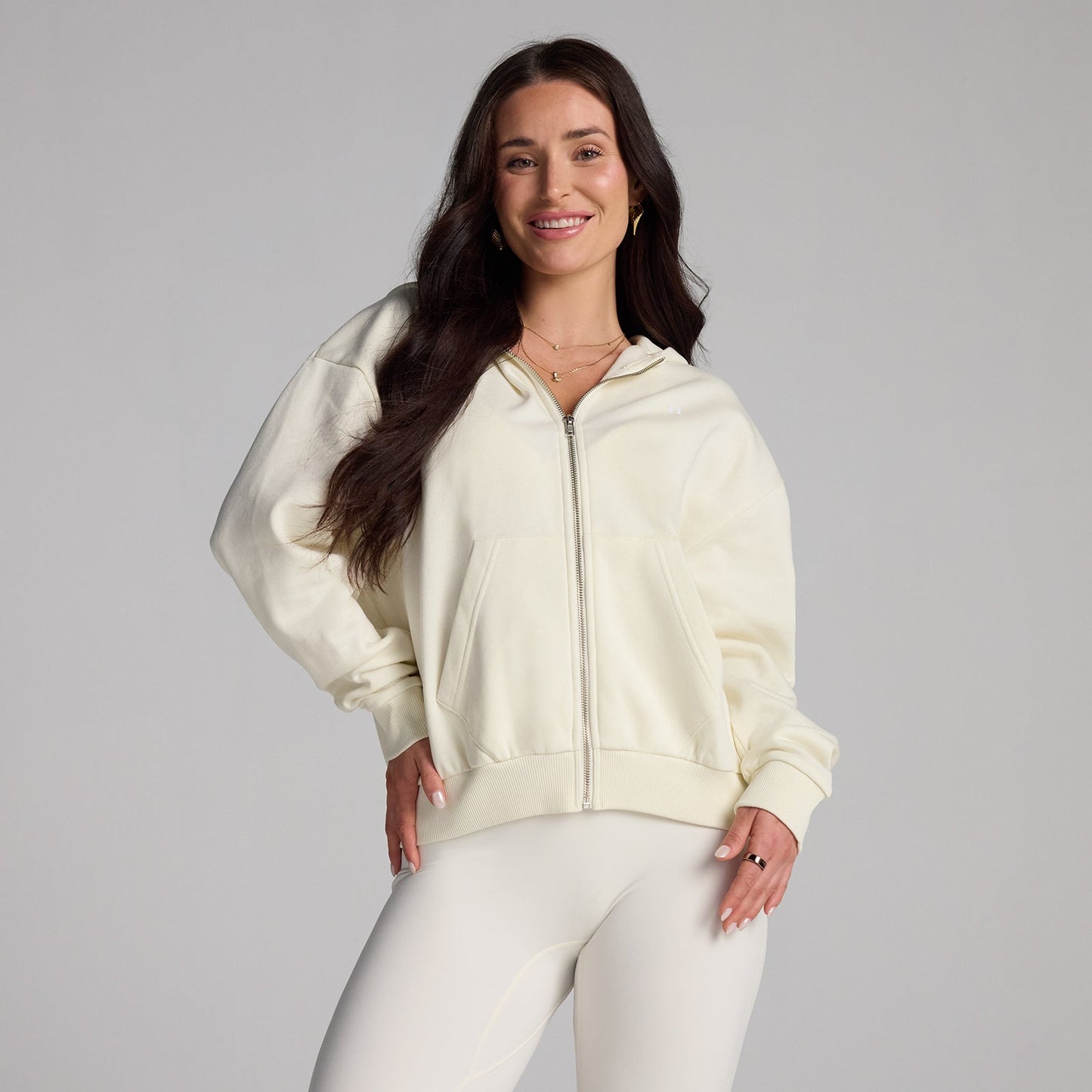 Women's Basics Zip Through Hoodie - XXL