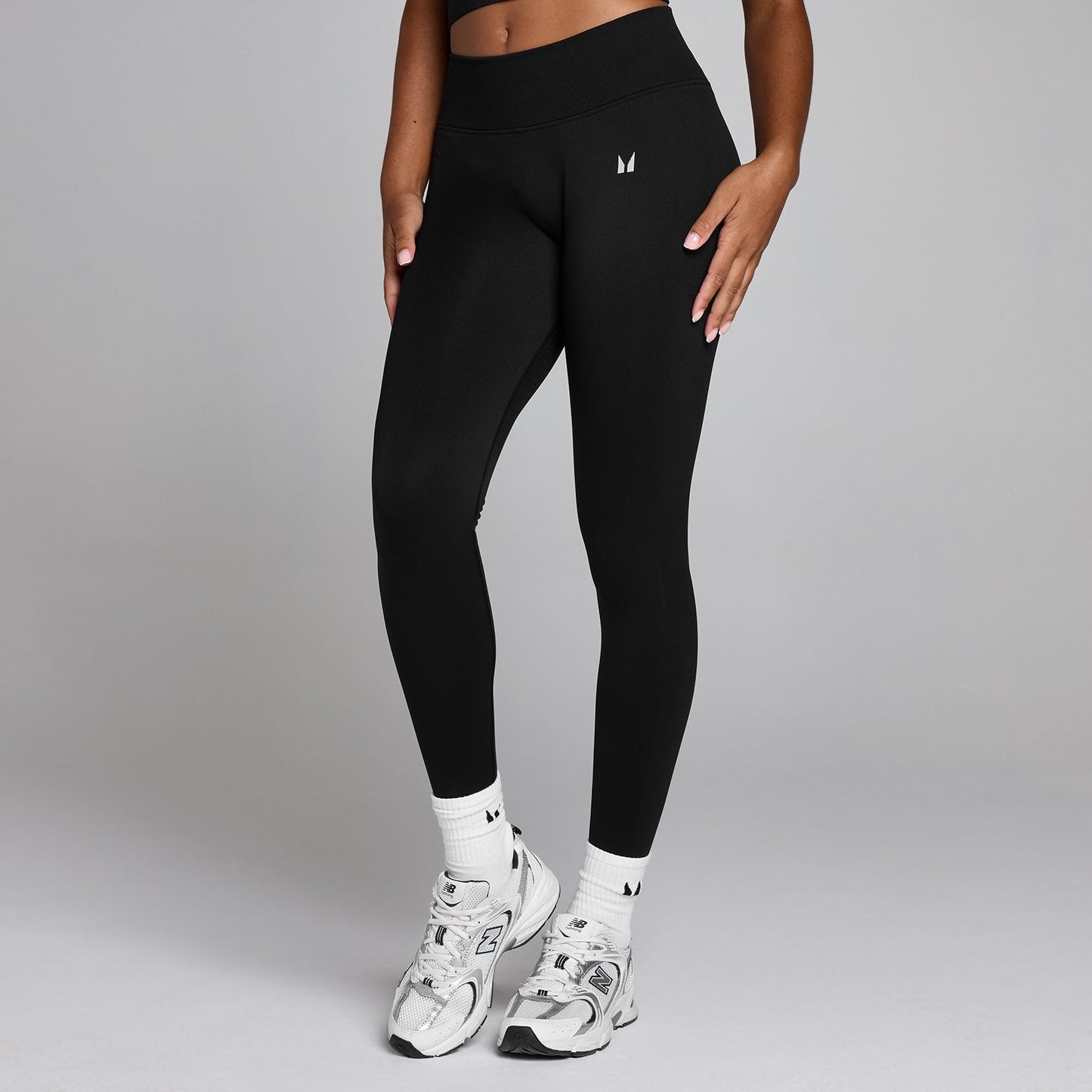 Women's Seamless Invisible Scrunch Legging - Gewassen Zwart / XXL