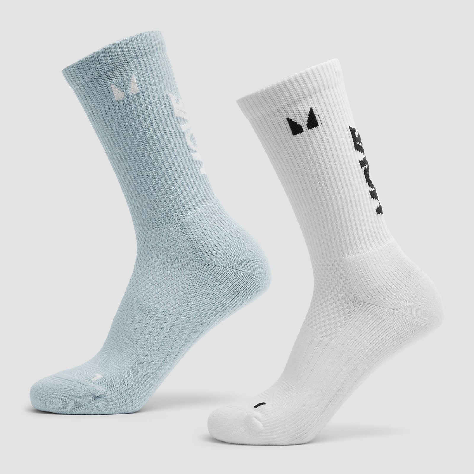 Move Club Hardloopsokken (2 paar) - Babyblauw/Wit / UK 9-11