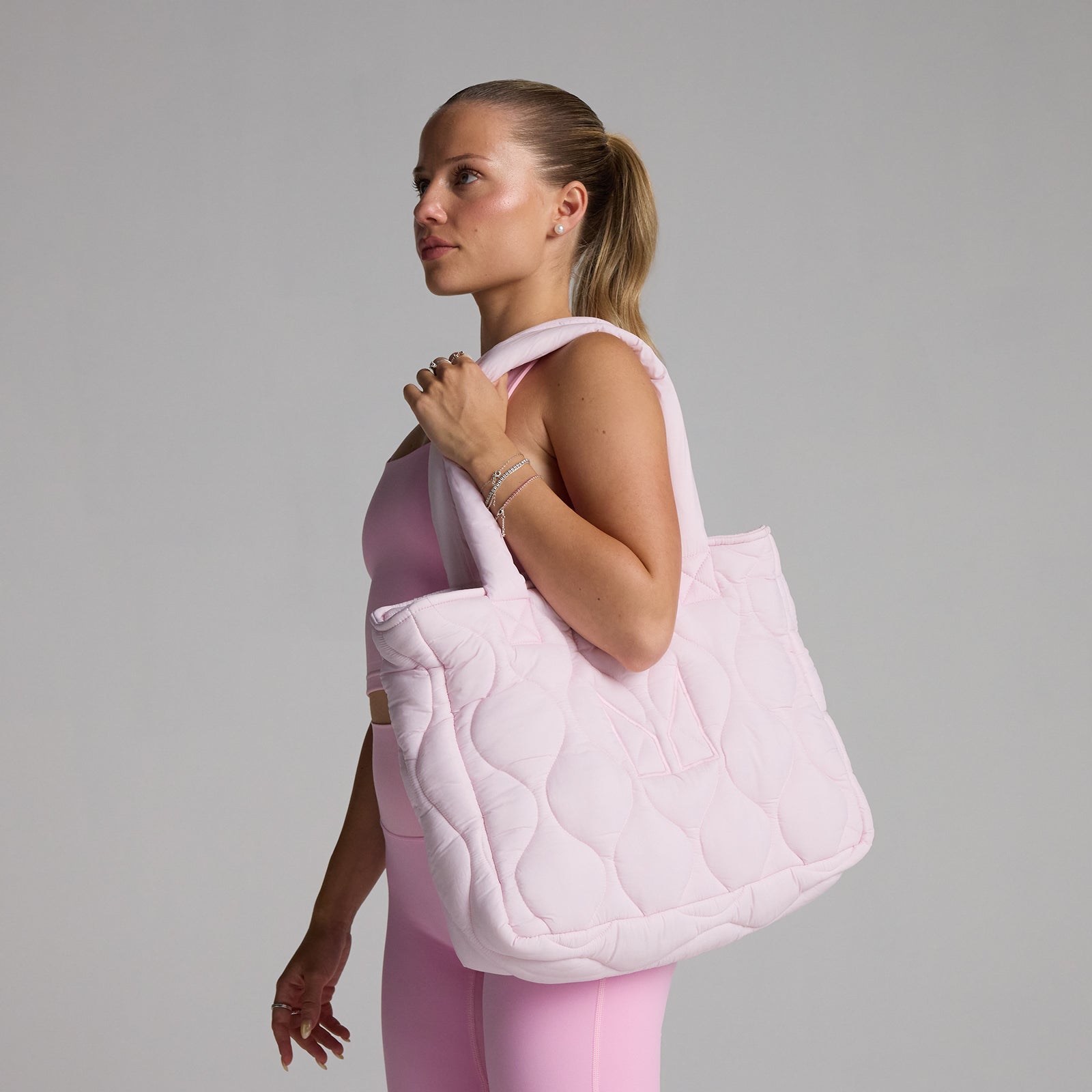 Gewatteerde Gewatteerde Draagtas - Blush Roze