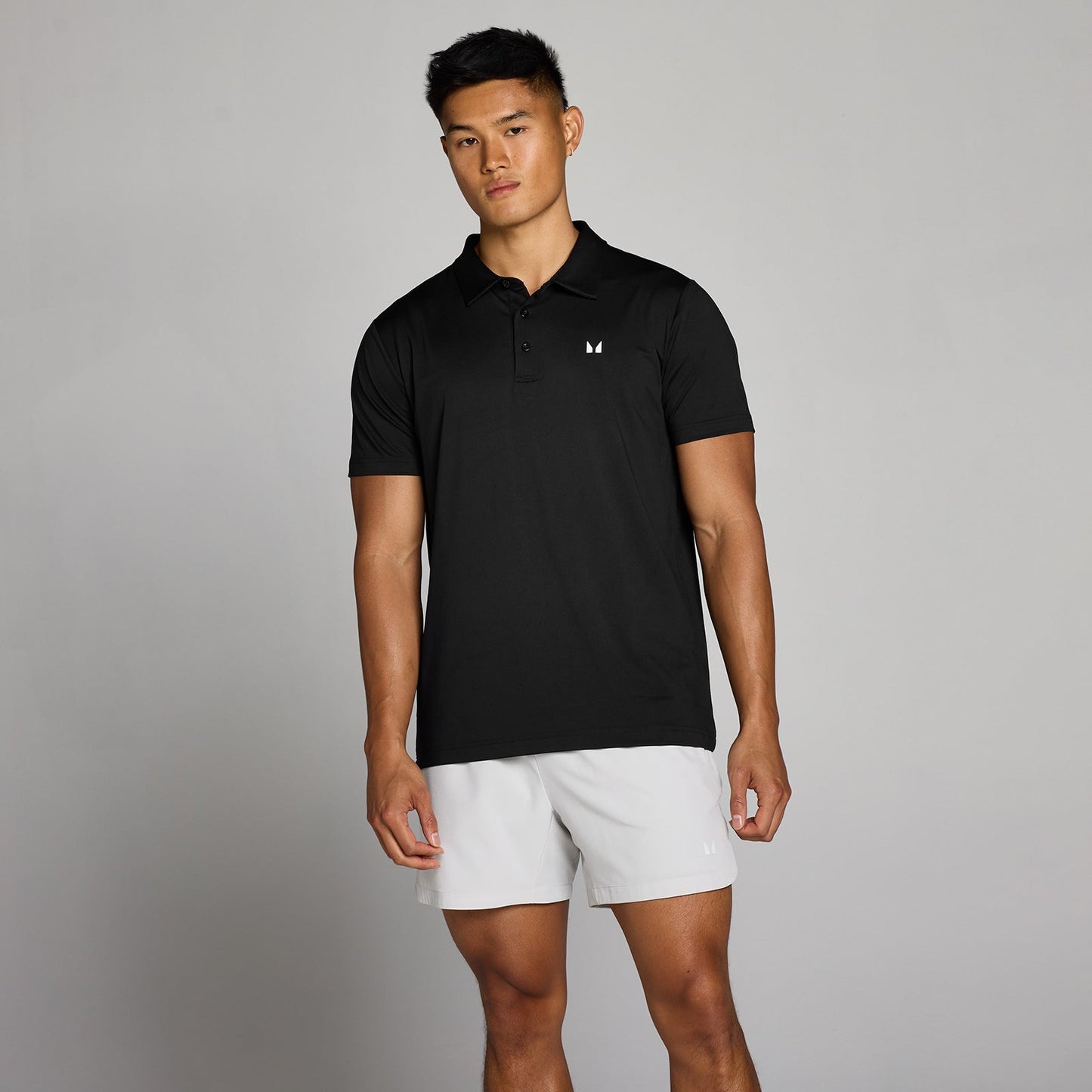 Men's Training Polo Shirt - Zwart / 3XL