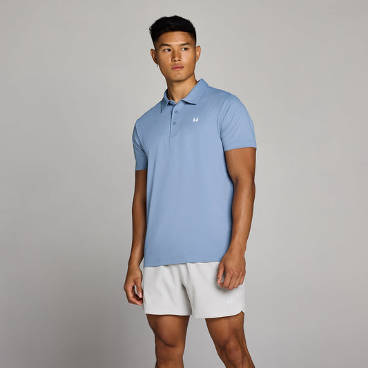 Men's Training Polo Shirt - Mistblauw / 3XL