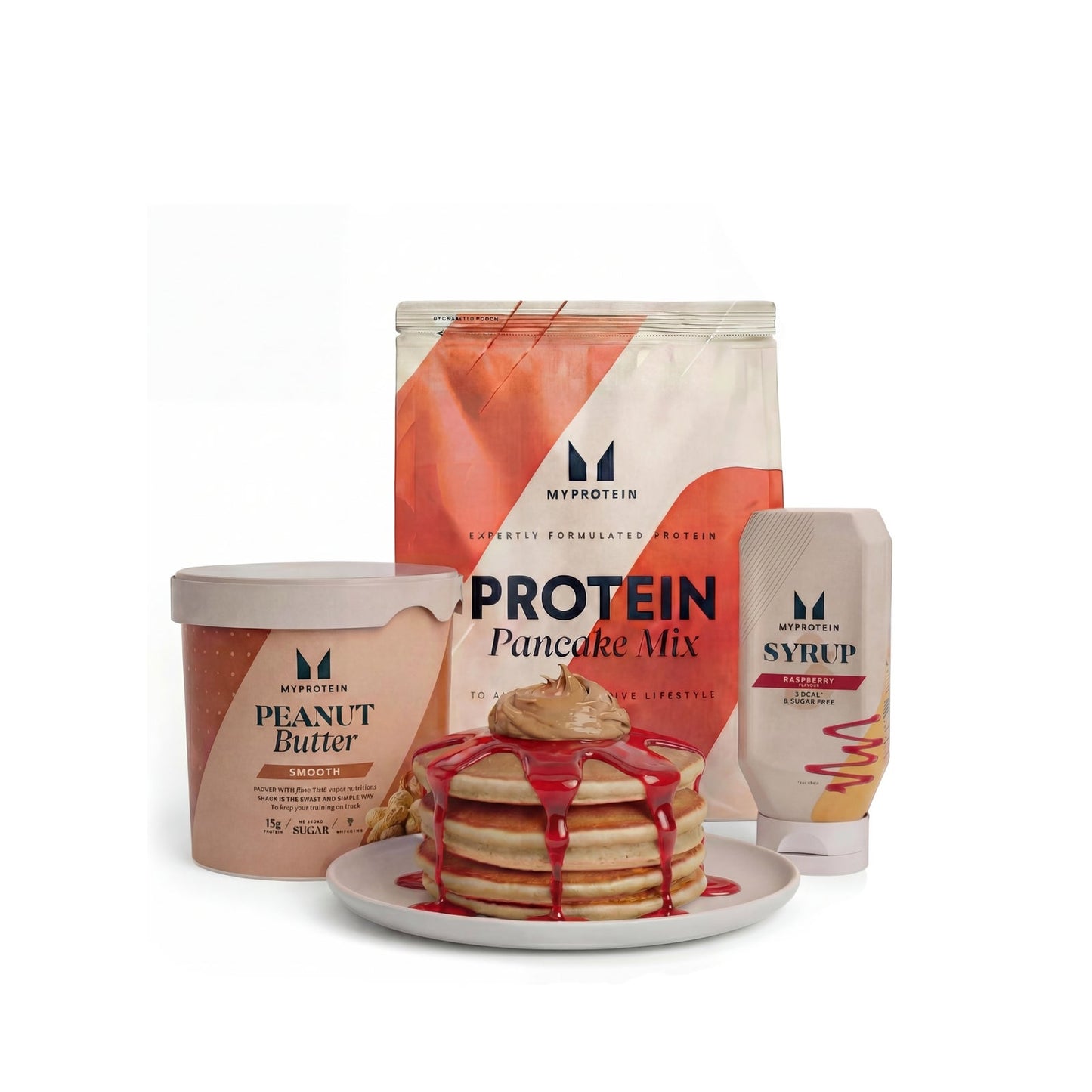 Pancake Bundel - Raspberry / Peanut Butter, Smooth / Chocolade