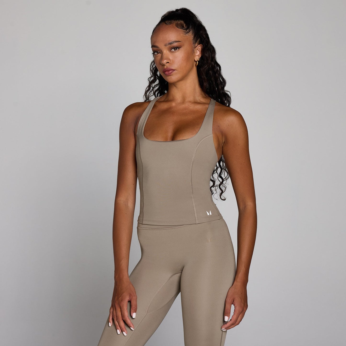 Women's Training Racer Back Vest - Light Taupe / XXL