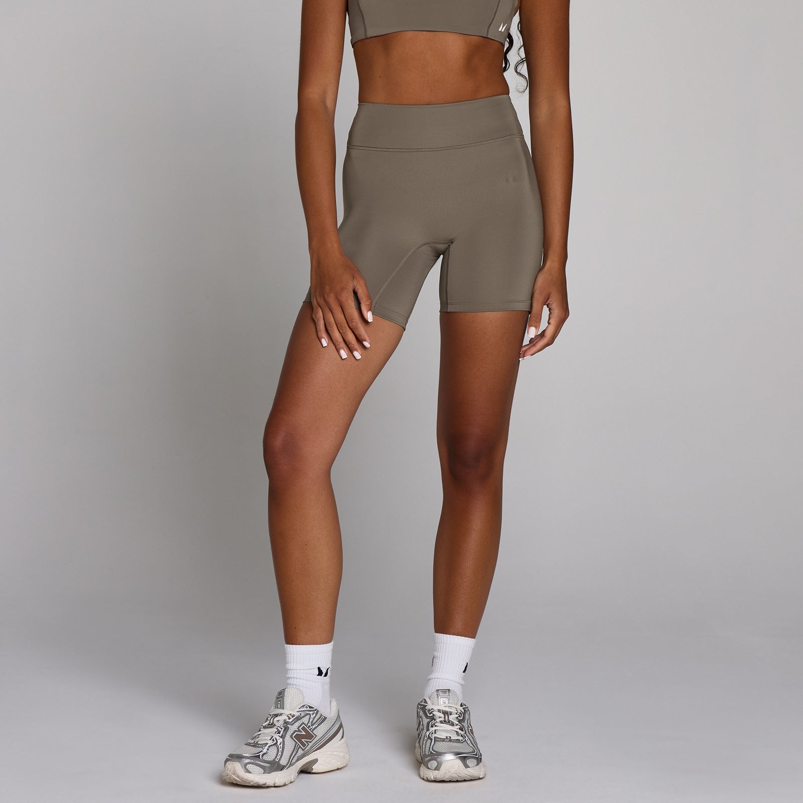 Dames Trainingsshort - Espresso / XXL