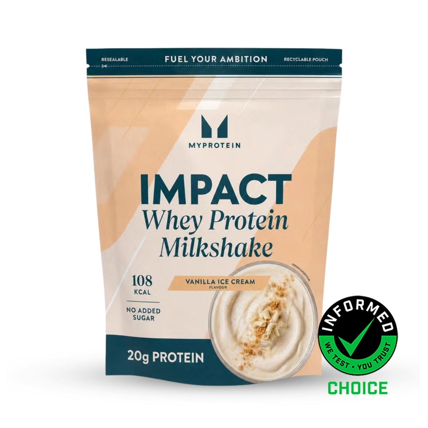 Impact Whey Protein Milkshake - Vanille Ijs / 2610 g / 90 porties