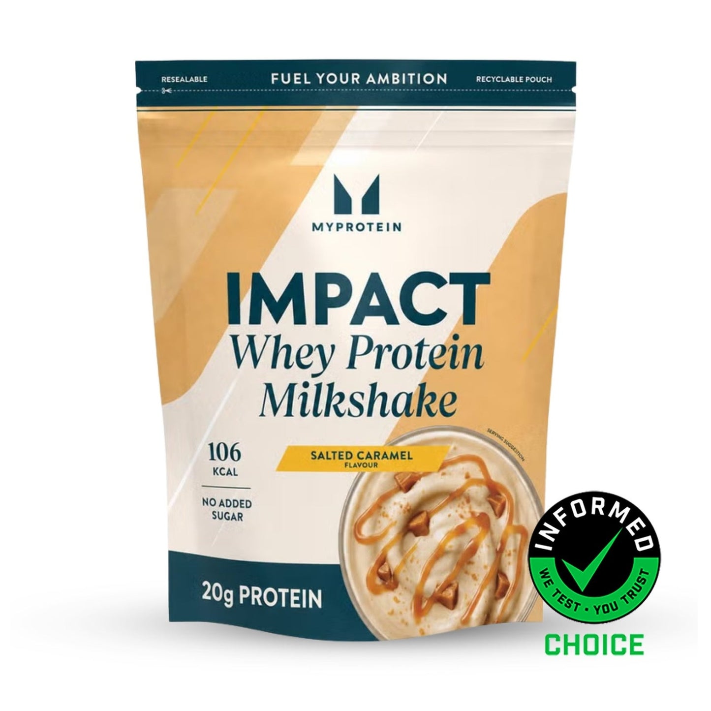 Impact Whey Protein Milkshake - Zoute Karamel / 870 g / 30 porties