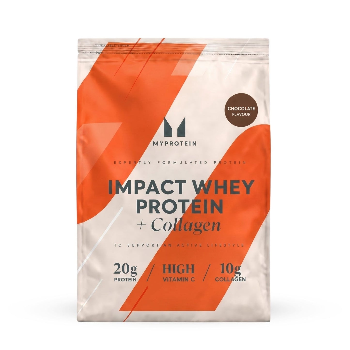 Impact Whey Protein + Collagen - Chocolade / 750 g / 30 porties