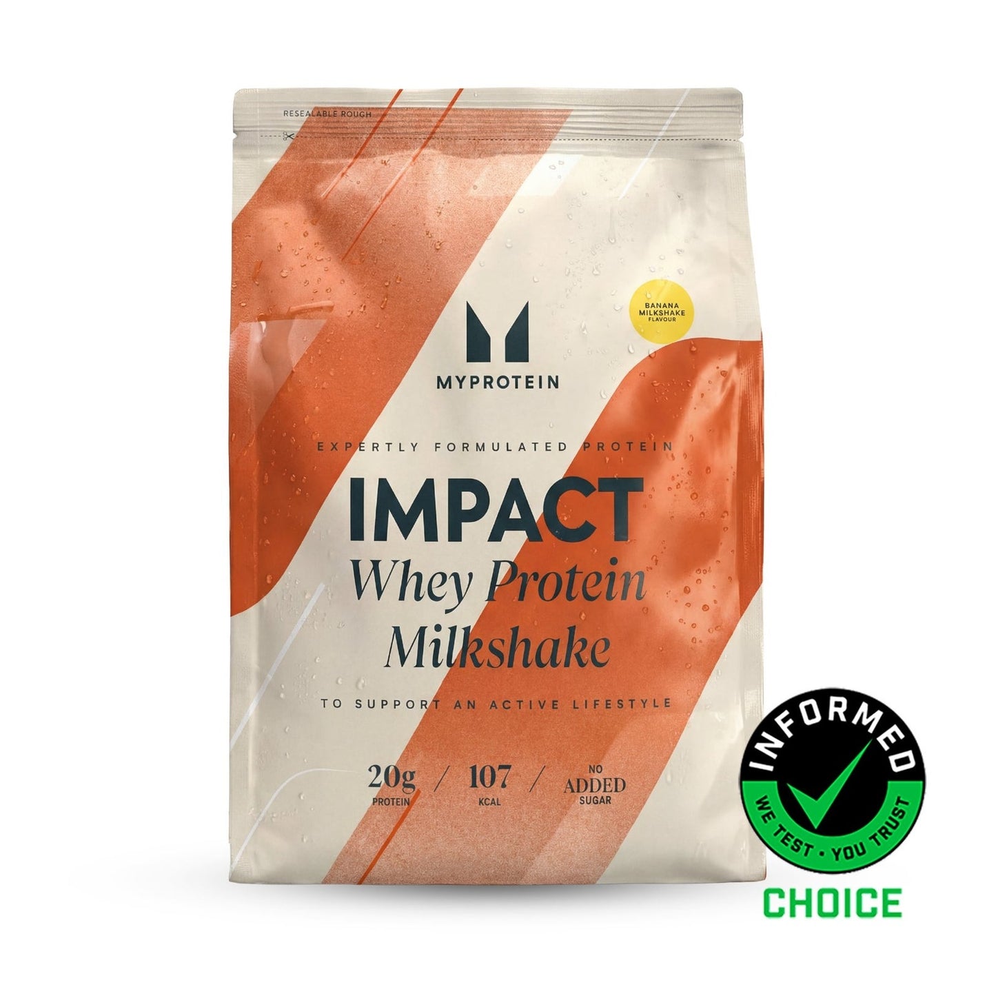 Impact Whey Protein Milkshake - Banana Milkshake / 4350 g / 150 porties