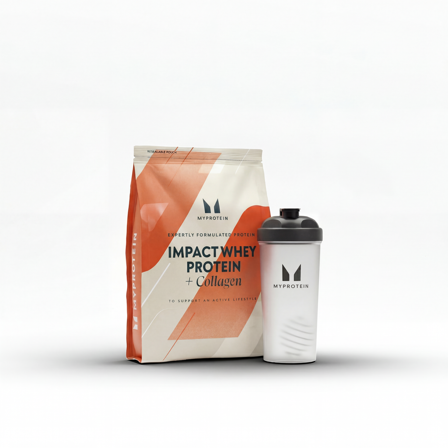 Impact Protein Bundel - 30 porties / Shaker / Unflavoured (+Collagen)