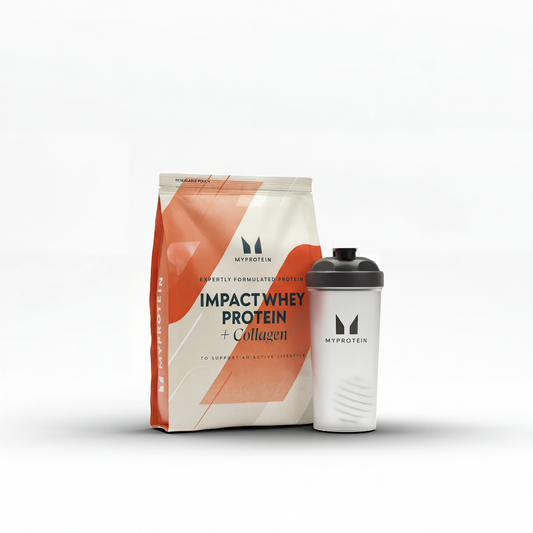 Impact Protein Bundel - 30 porties / Shaker / Unflavoured (+Collagen)
