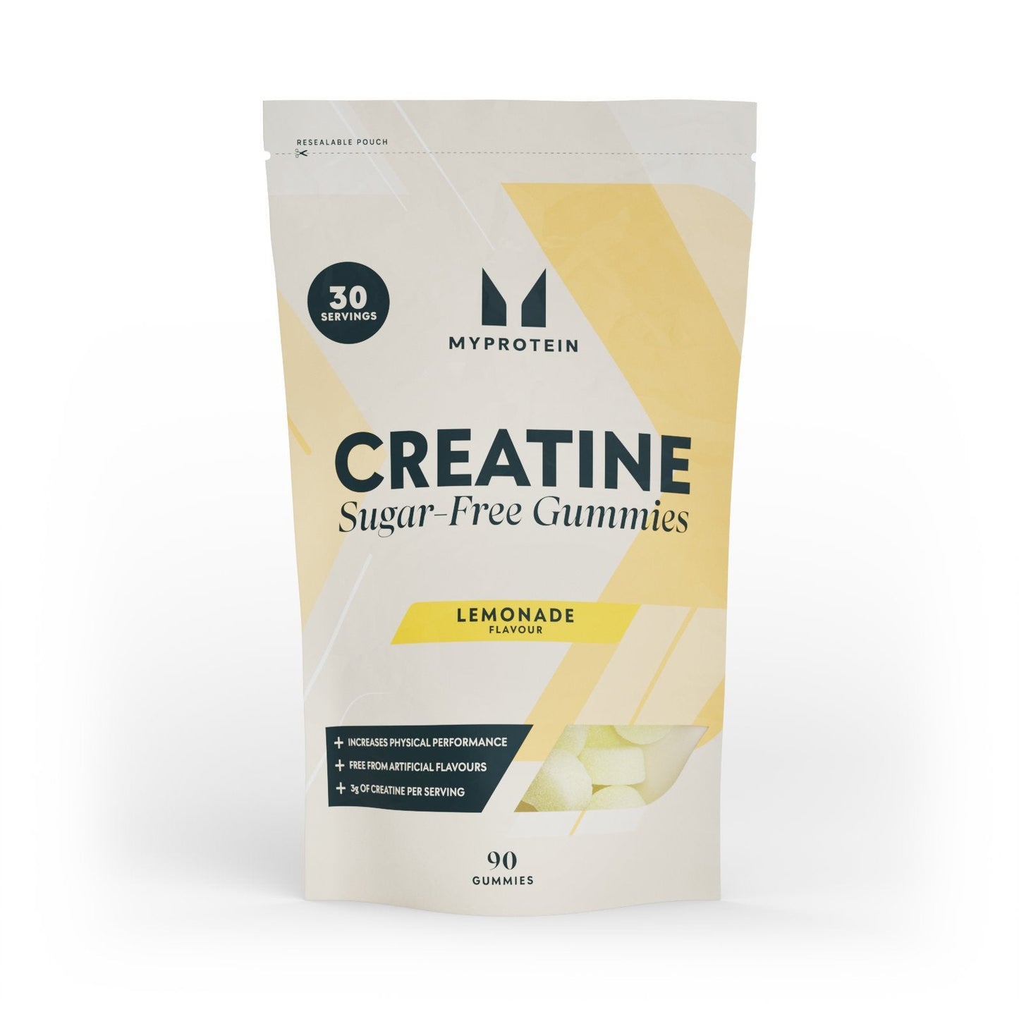 Suikervrije Creatine Gummies - Limonade / 90 gummies / 30 porties