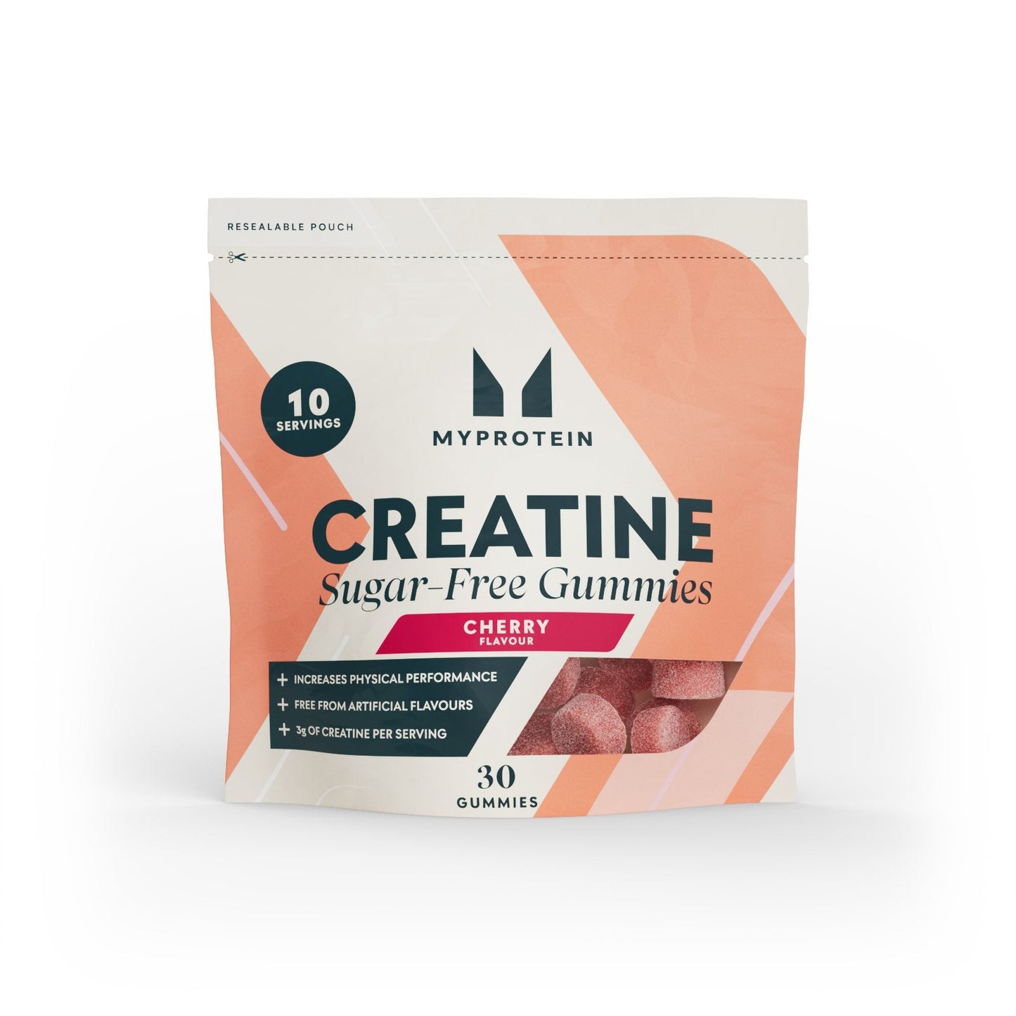 Suikervrije Creatine Gummies - Framboos / 30 gummies / 10 porties