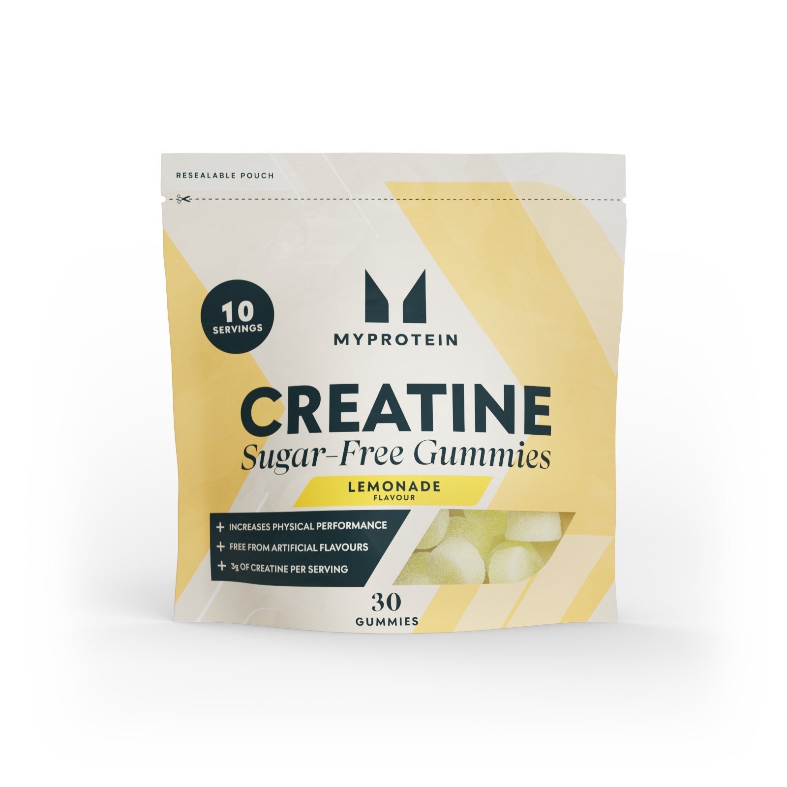 Suikervrije Creatine Gummies - Limonade / 30 gummies / 10 porties