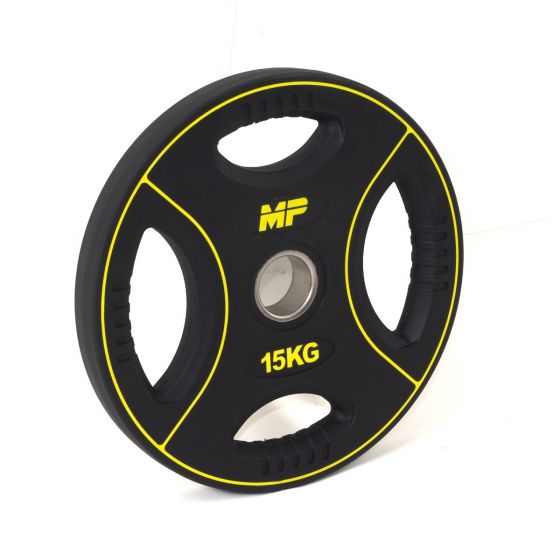 Muscle Power PU 4-Grip Halterschijf