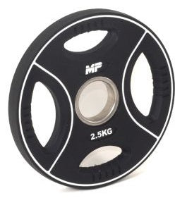 Muscle Power PU 4-Grip Halterschijf