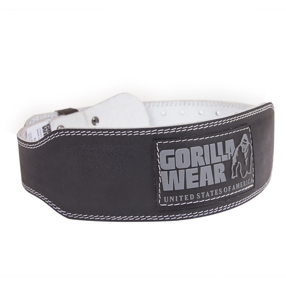 Gorilla Wear Halterriem - 4 Inch Gewatteerde Leren Lifting Belt