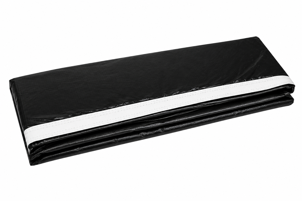 VirtuFit Premium Trampoline Beschermrand - Zwart / Wit - 183 x 274 cm - 25 mm dik