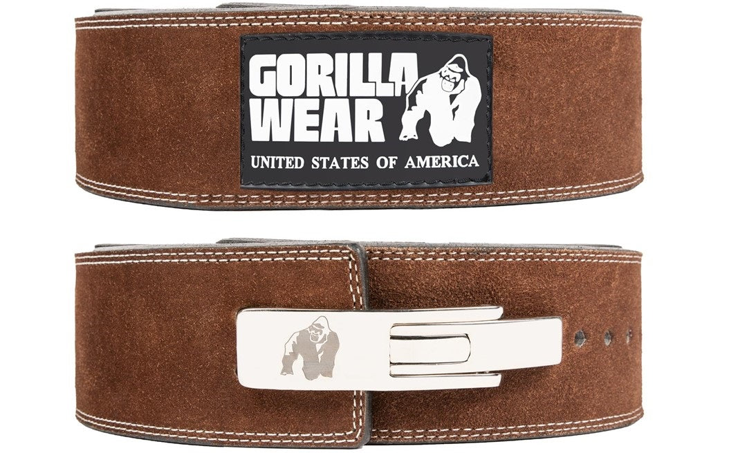Gorilla Wear Halterriem - 4 Inch Leren Lever Lifting Belt