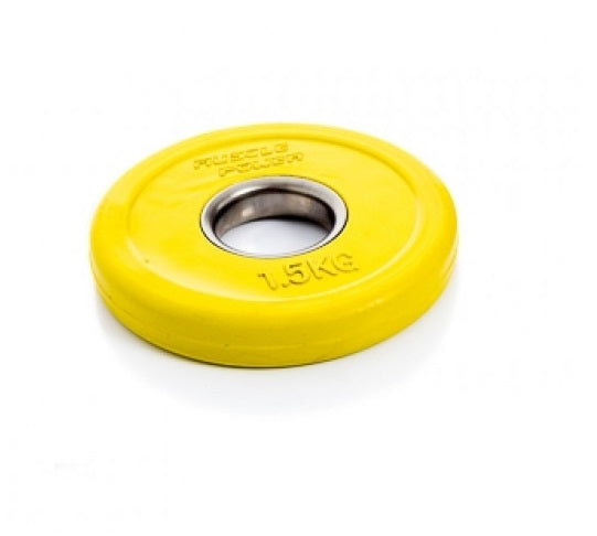 Muscle Power Fractional Olympic Bumper Plate - Halterschijf - 50 mm