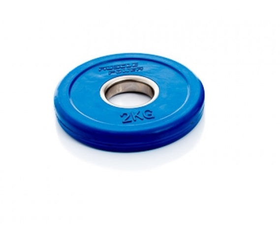 Muscle Power Fractional Olympic Bumper Plate - Halterschijf - 50 mm