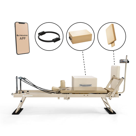 Mewave Pilates Reformer Pro Complete Set