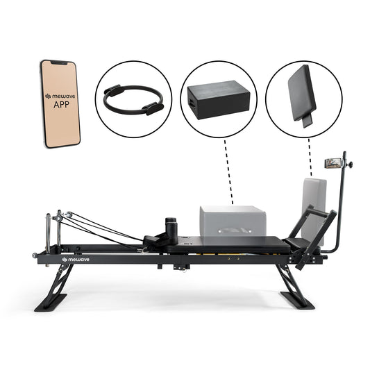 Mewave Pilates Reformer Pro Complete Set