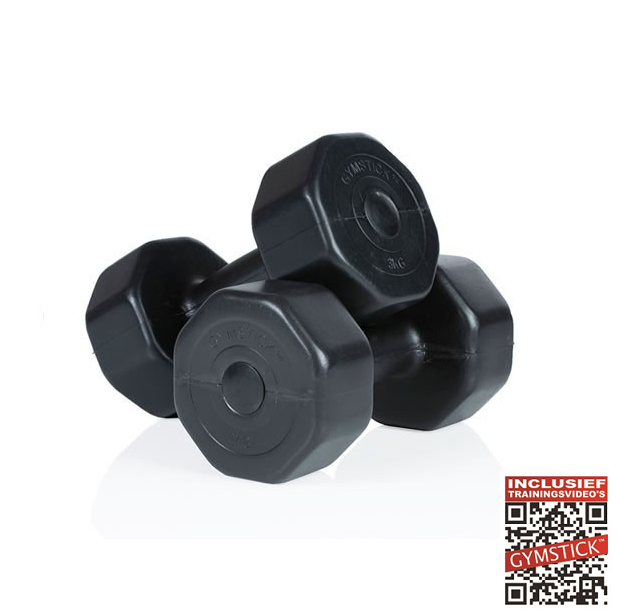 Gymstick Vinyl Dumbbell Set - 2 x 5 kg