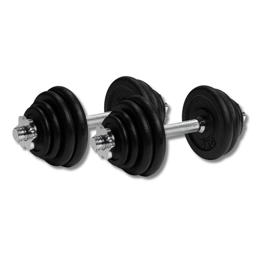 VirtuFit Dumbbellset Pro - Verstelbare Halterset - Gietijzer