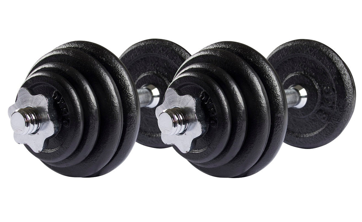 VirtuFit Dumbbellset Gietijzer - 2 x 15 kg (30 kg)