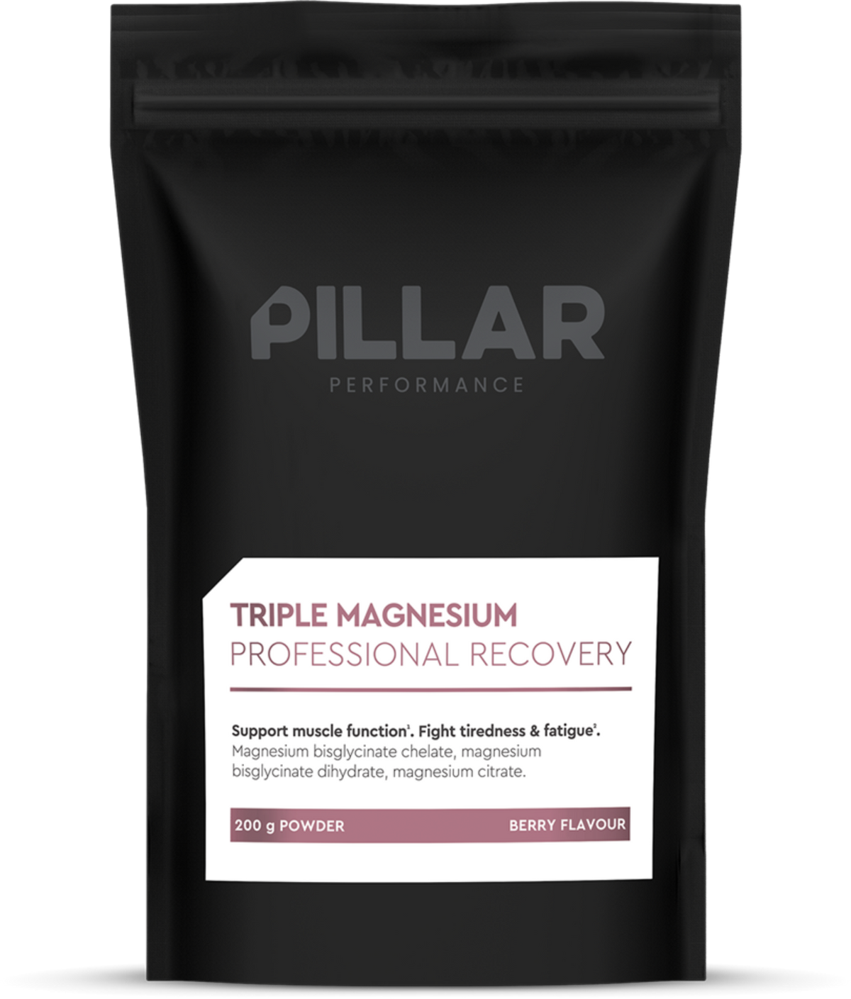 PILLAR Performance Triple Magnesium Poeder - 200 gr - Berry