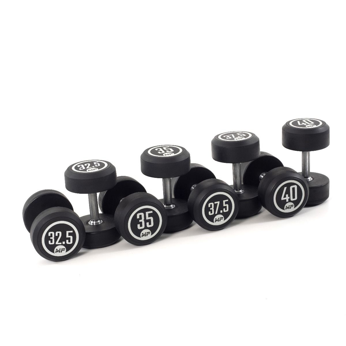 Muscle Power Ronde Rubber Dumbbell Set - 8 x 32,5