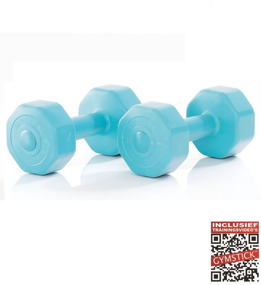 Gymstick Active Vinyl Dumbbell Set - Blauw