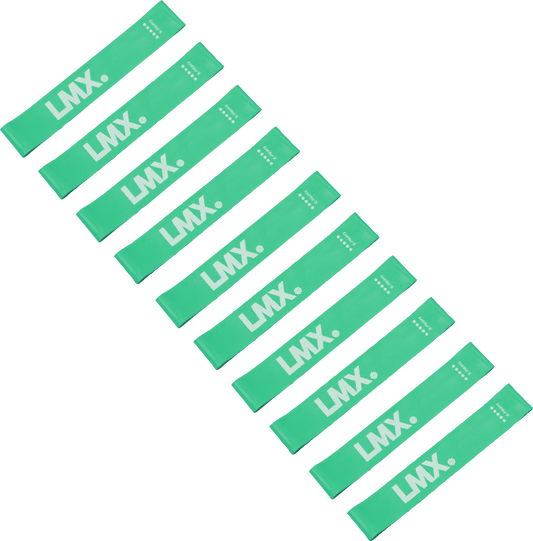 Lifemaxx LMX Mini Weerstandsband - Sterk - Blauw - 10 stuks