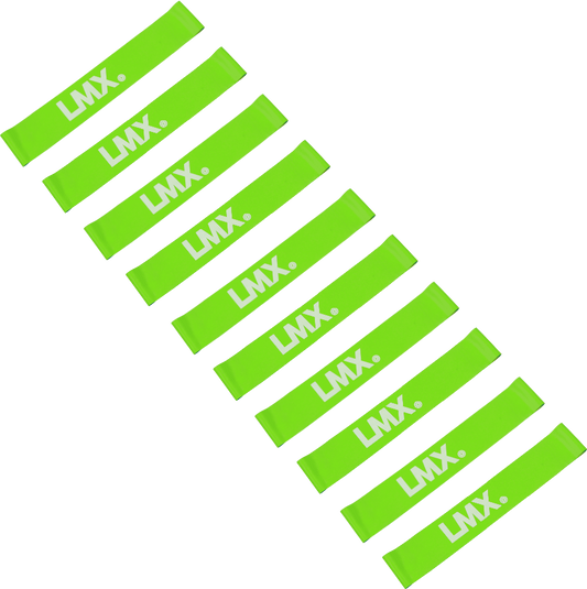 Lifemaxx LMX Mini Weerstandsband - Licht - Groen - 10 stuks