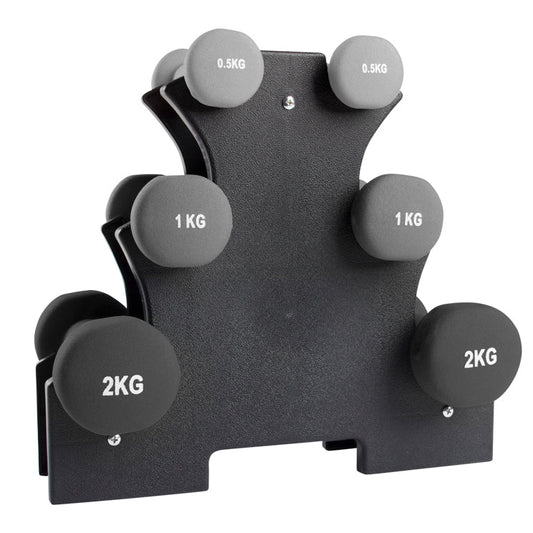 VirtuFit Neopreen Dumbbellset - Halterset - Met Houder
