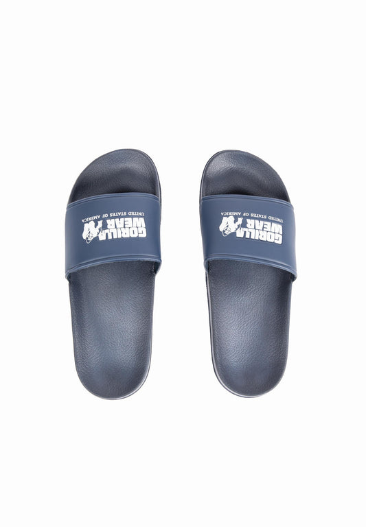 Gorilla Wear Pasco Badslippers - Marineblauw