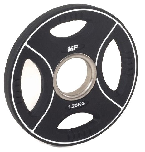 Muscle Power PU 4-Grip Halterschijf