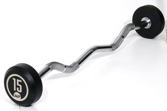 Muscle Power Vaste Curl Halterstang Rubber
