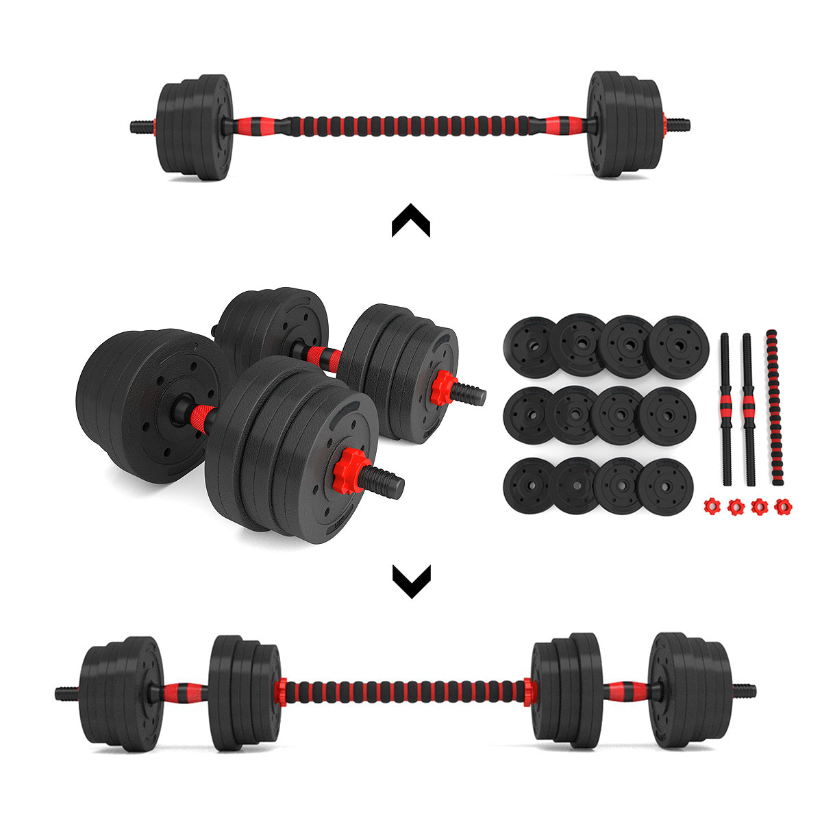 HMS Dumbbells & Halter Set