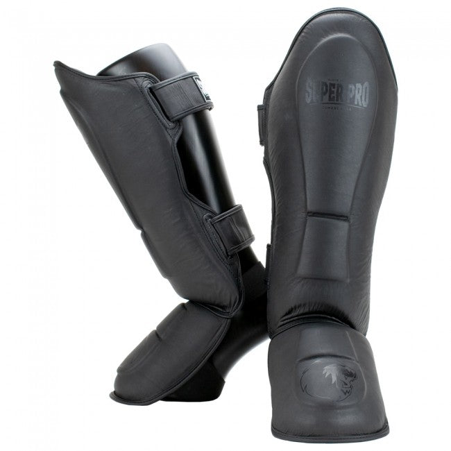 Super Pro Combat Gear Lederen Scheenbeschermer