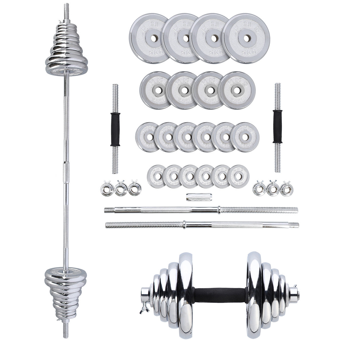 HMS Verstelbare Halter en Dumbbell Set met Opbergkoffer