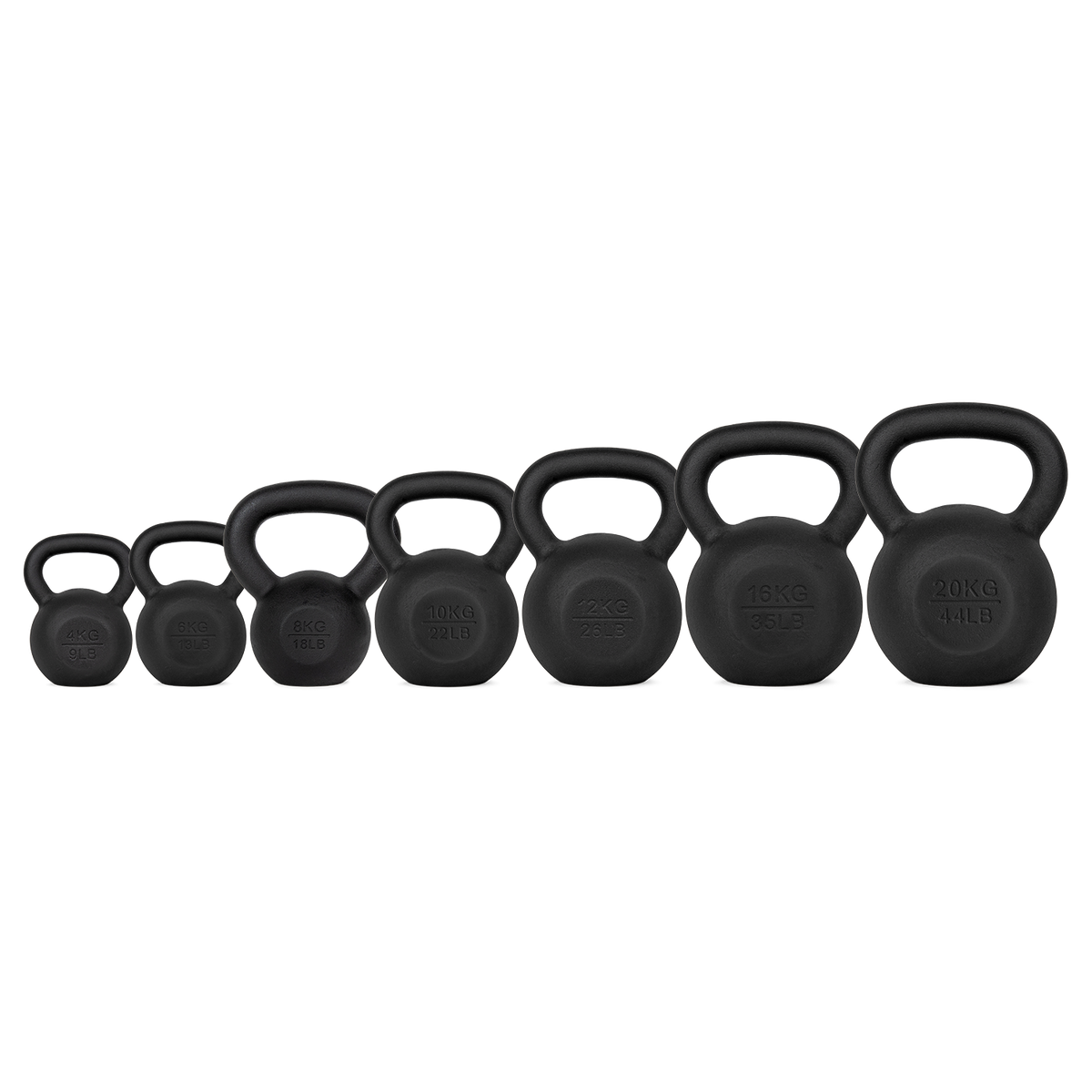 VirtuFit Kettlebell Set Gietijzer 4-6-8