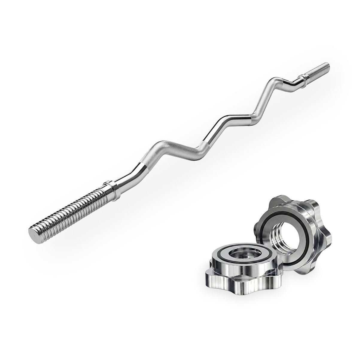 VirtuFit Curlstang - EZ Halterstang - 120 cm - Schroef