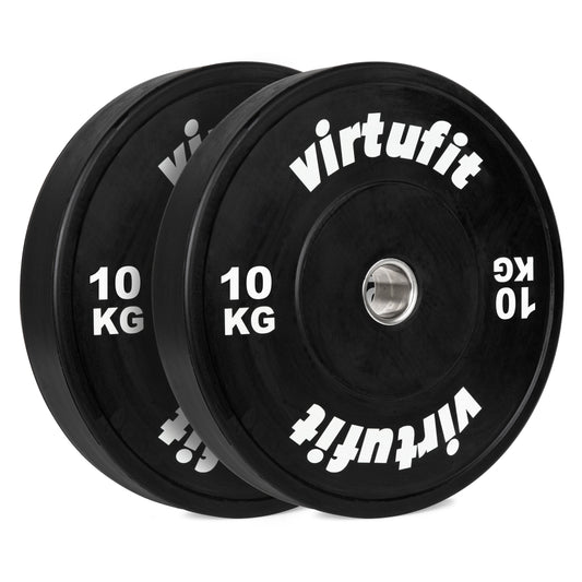 VirtuFit Bumper Plate - Olympische Halterschijf van Rubber - 50 mm - set 2 x 10 kg