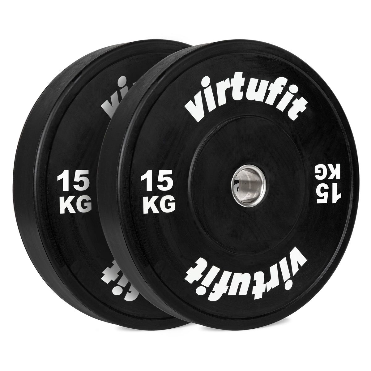 VirtuFit Bumper Plate - Olympische Halterschijf van Rubber - 50 mm - set 2