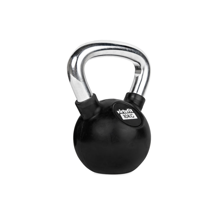 VirtuFit Kettlebell - Rubber/Chroom