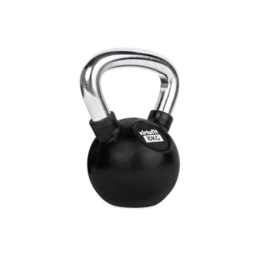 VirtuFit Kettlebell - Rubber/Chroom