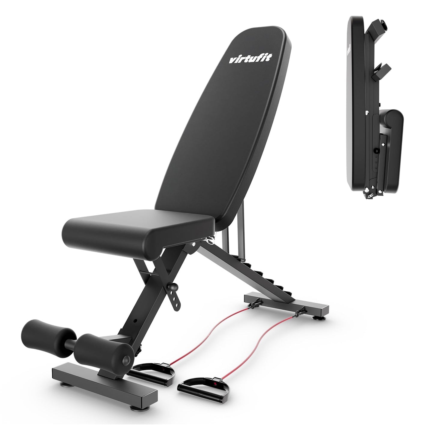 VirtuFit Opvouwbare Verstelbare Fitnessbank FB100