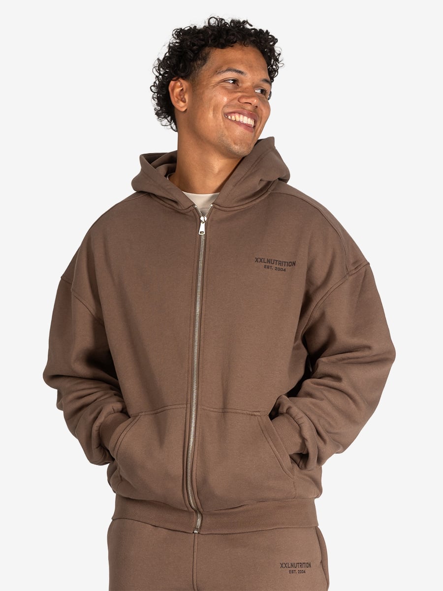 Athleisure Full Zip Hoodie - Bruin - Bruin / M